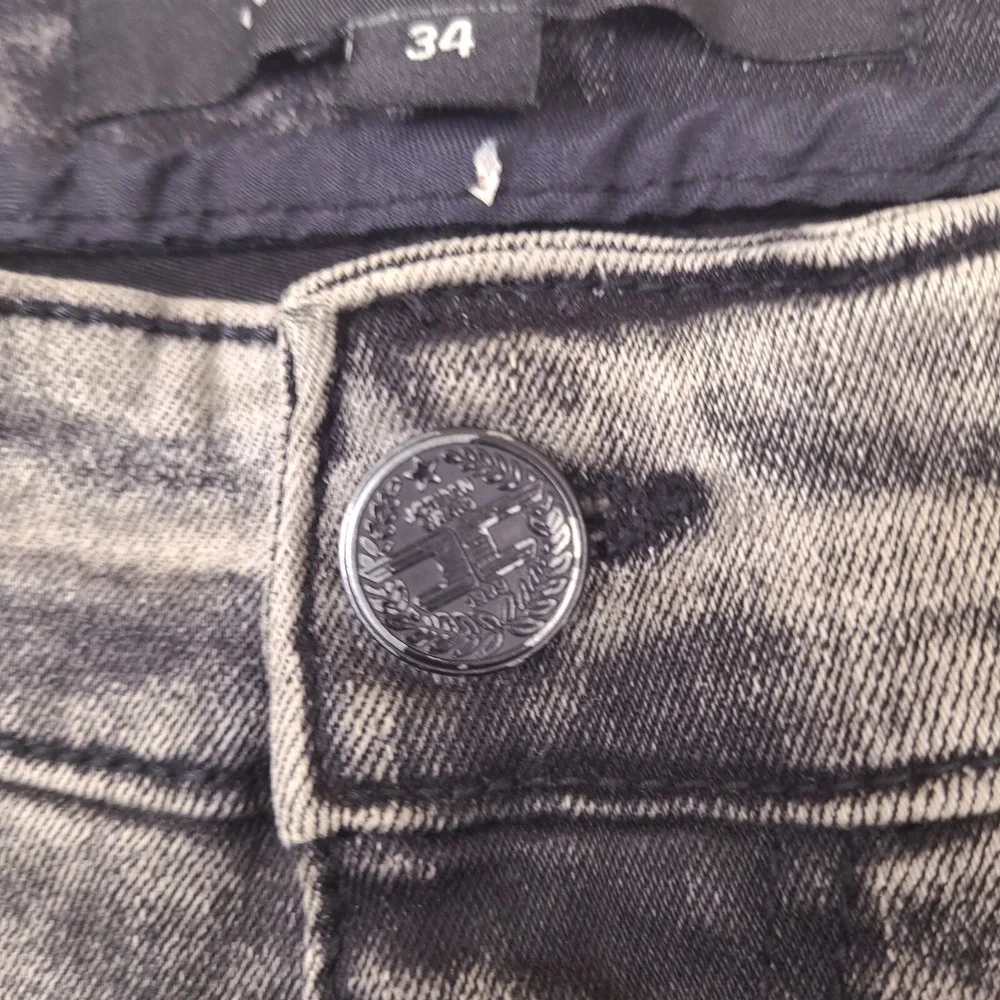 Jordan Craig Legacy Edition Denim Shorts Mens‎ 34 Black Jean Distressed Stretch